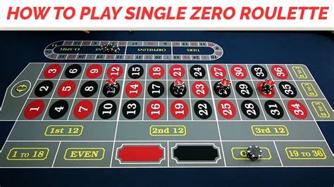 single zero roulette.